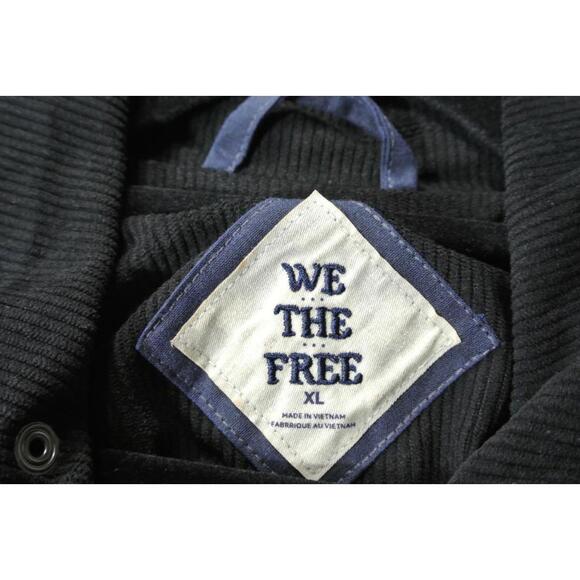 NEW , Free People Cori Waxed Jacket in Navy size XL #WAX306 - Picture 6 of 10